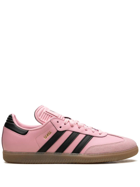 adidas X Inter Miami Cf Samba Messi Pink Sneakers — Pink/Black — Size US M 11.5 - US W 13 — Front View