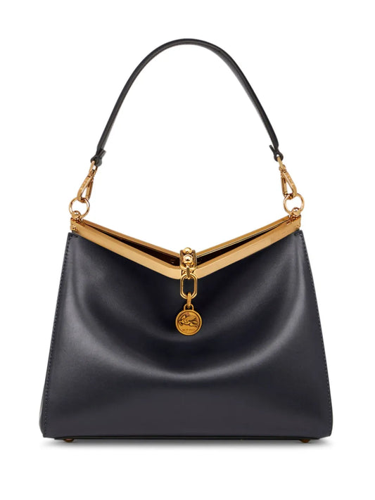 Etro Medium Vela Leather Shoulder Bag — Same as shown — Size One Size — Front View