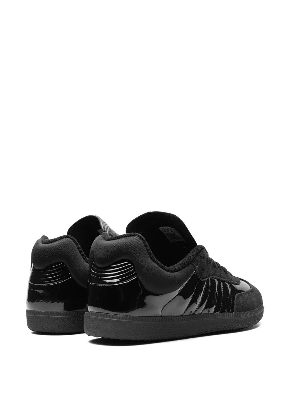 adidas X Dingyun Zhang Samba Leather Sneakers — Black — Size US M 4 - US W 5.5 — Back View