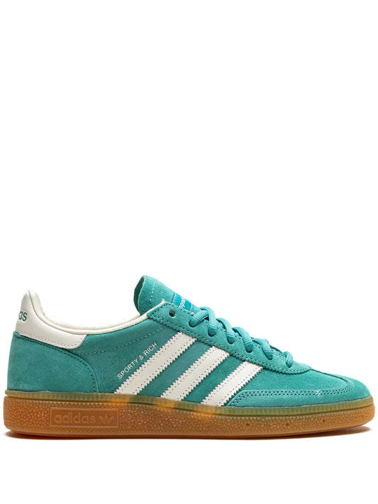 adidas X Sport & Rich Handball Spezial Green Sneakers — Green/White — Size US M 9 - US W 10.5 — Front View