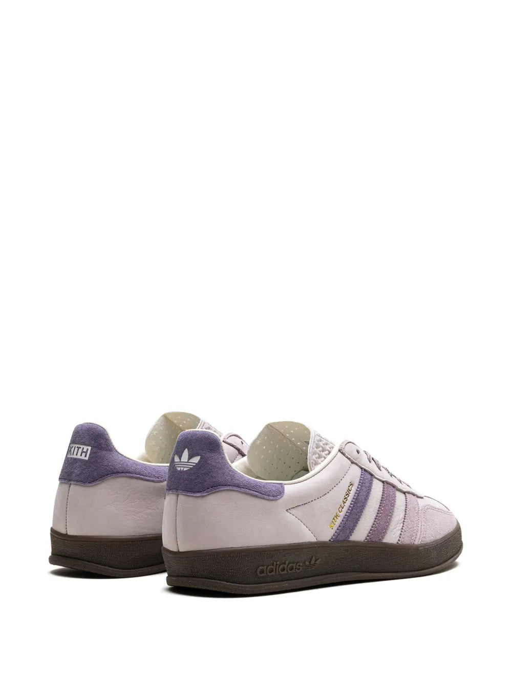 adidas X Kith Classics Gazelle Indoor Ash Purple Sneakers — Purple — Size US M 6 - US W 7.5 — Back View