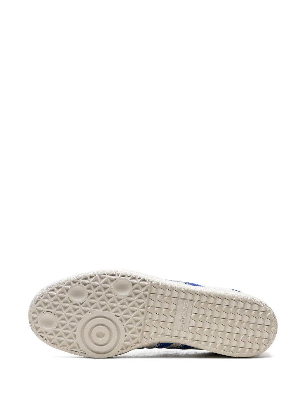 adidas X Pharrell Williams Samba Navy Sneakers — White/Royal Blue — Size US M 10 - US W 11.5 — Top View
