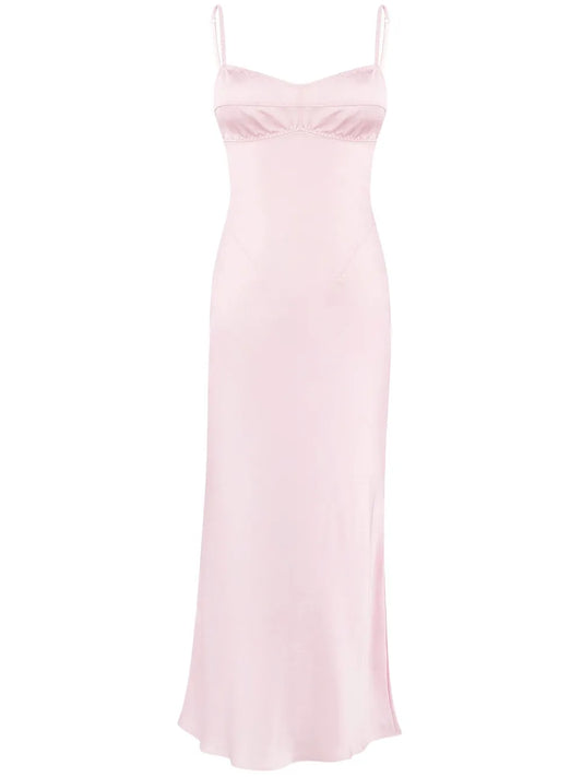 Anna October Waterlily Dress — Red/ Pink — Size XXS — Front View