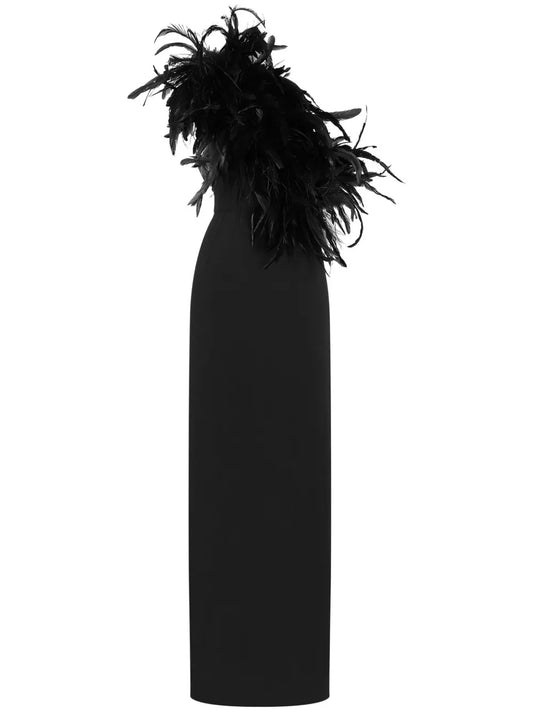 Dolce Gabbana Cady Dress — Black — Size S — Front View