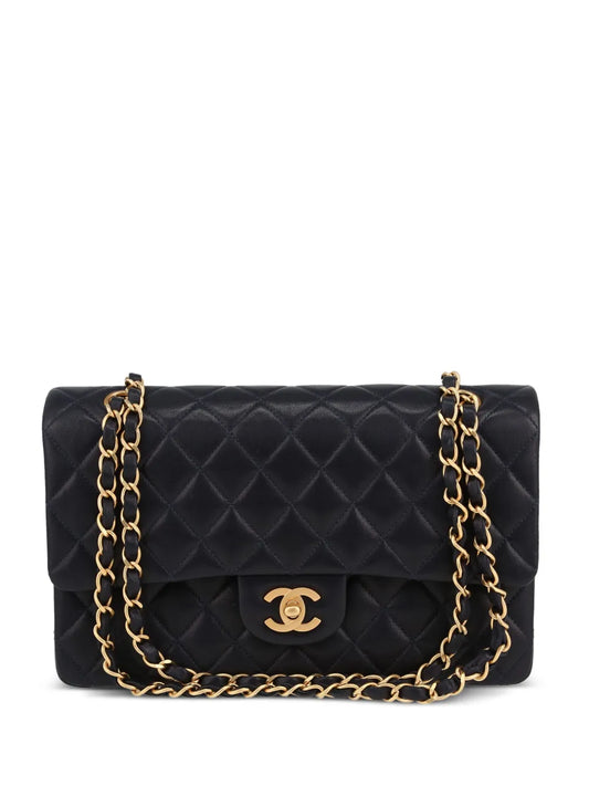 Chanel Pre Owned 2002 Double Flap Shoulder Bag — Same as shown — Size One Size — Front View