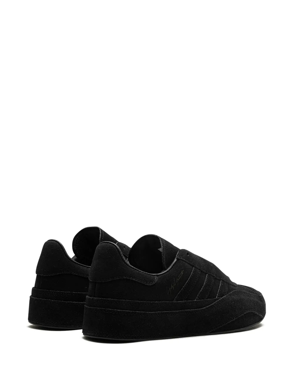 adidas X Yohji Yamamoto Gazelle Low-Top Sneakers — Black — Size US M 7 - US W 8.5 — Back View