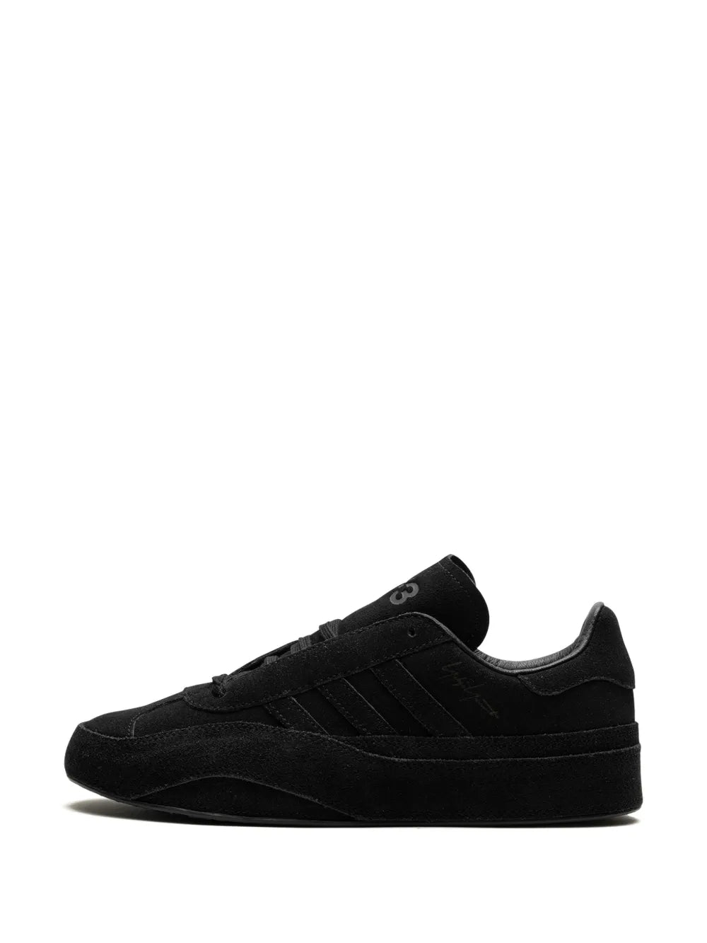 adidas X Yohji Yamamoto Gazelle Low-Top Sneakers — Black — Size US M 7 - US W 8.5 — Detail View