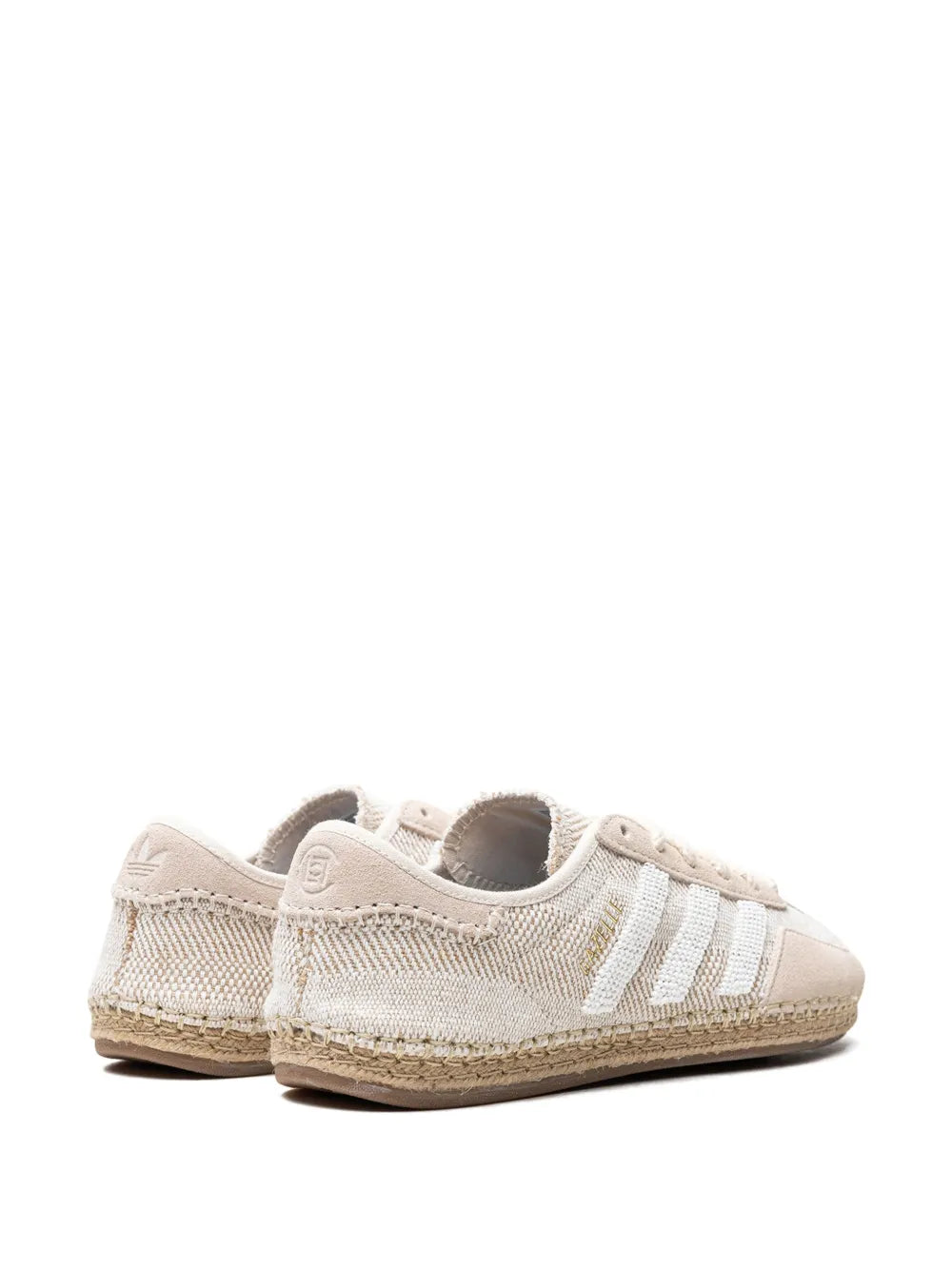 adidas X Clot Gazelle Sneakers — Ivory White/Light Beige — Size US M 10 - US W 11.5 — Back View