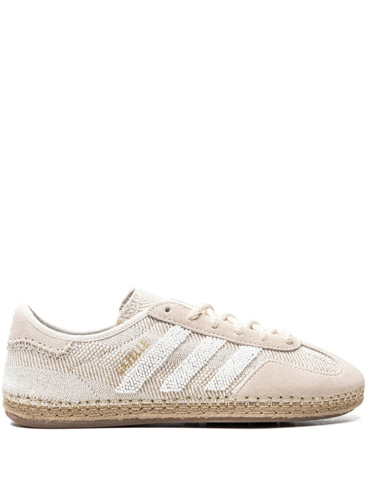 adidas X Clot Gazelle Sneakers — Ivory White/Light Beige — Size US M 10 - US W 11.5 — Front View