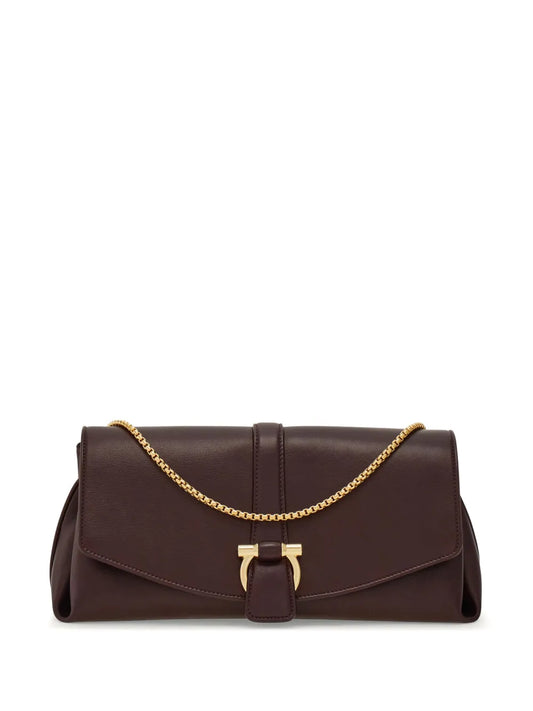 Ferragamo Medium Front Flap Soulder Bag — Same as shown — Size One Size — Front View