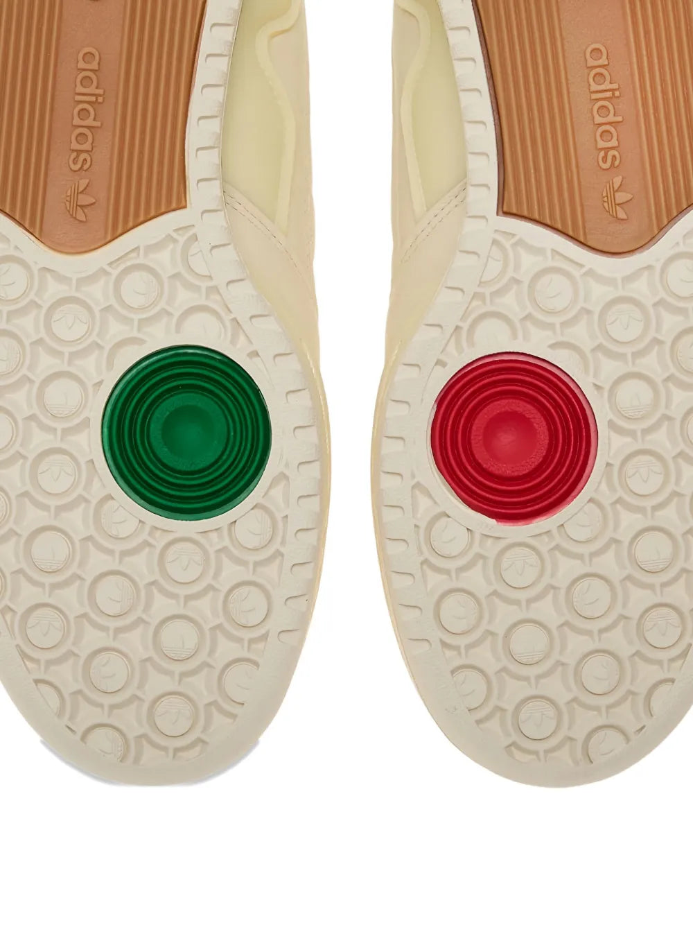 adidas X Footshop Quell Beats Rose-Embellished Sneakers — Beige — Size US M 4 - US W 5.5 — Back View