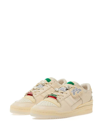 adidas X Footshop Forum Low Sneakers — Beige — Size US M 4 - US W 5.5 — Side View