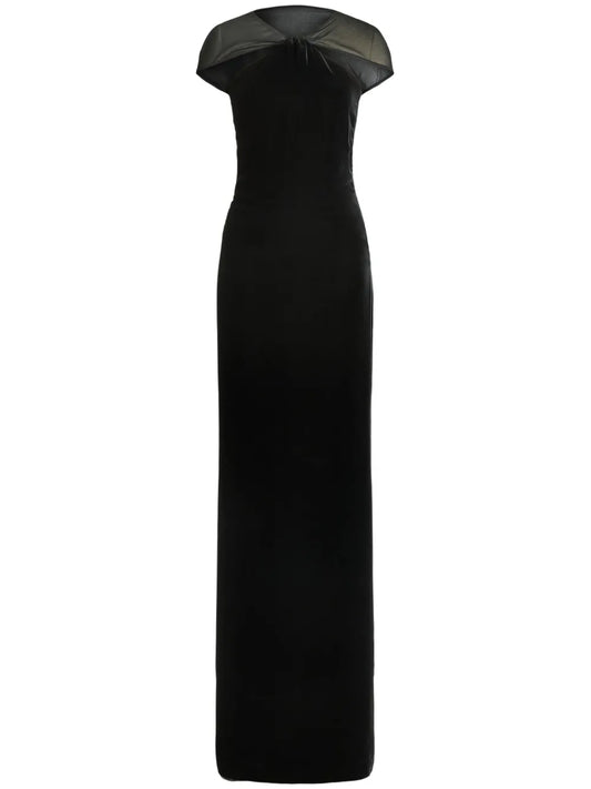 Ralph Lauren Collection Maiden Gown — Black — Size XS — Front View