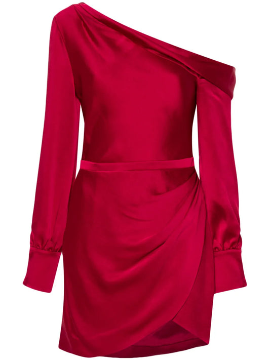 Simkhai Cameron Mini Dress — Red — Size XS — Front View