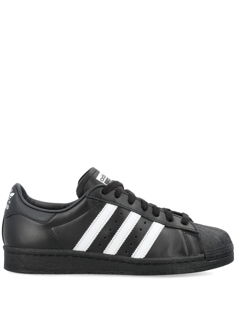 adidas Superstar 82 Sneakers — Black — Size US M 4 - US W 5.5 — Front View