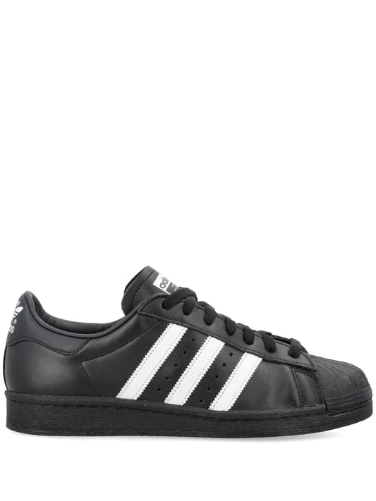 adidas Superstar 82 Sneakers — Black — Size US M 4 - US W 5.5 — Front View