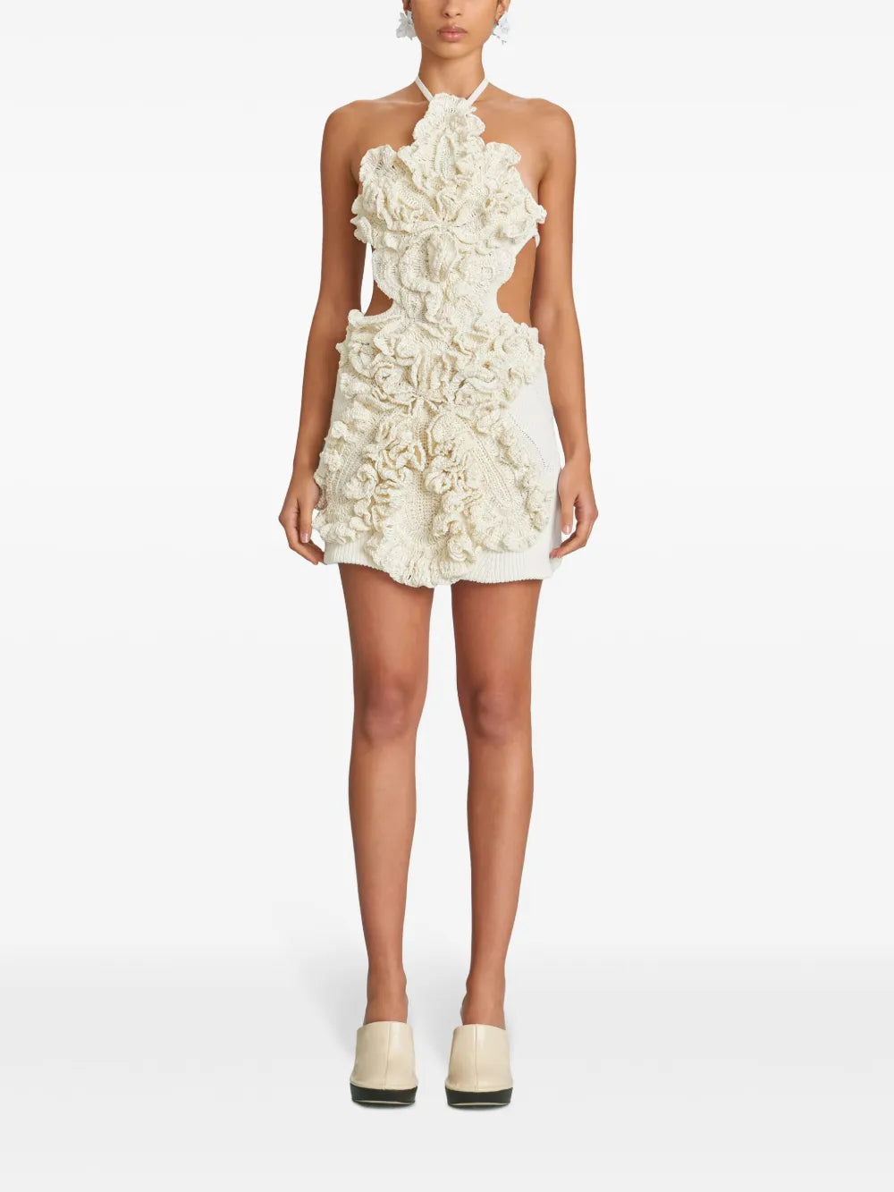 Cult Gaia Elisse Mini Dress — White — Size XS — Front View
