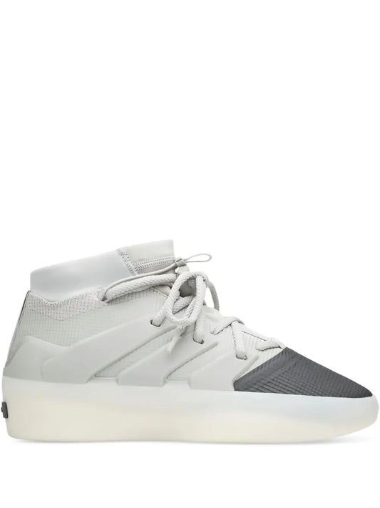 adidas X Fear Of God Athletics Basketball Sesame Carbon Sneakers — Light Grey — Size US M 4 - US W 5.5 — Front View