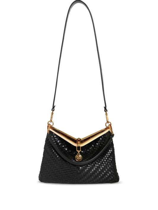Etro Medium Woven Vela Shoulder Bag — Same as shown — Size One Size — Front View