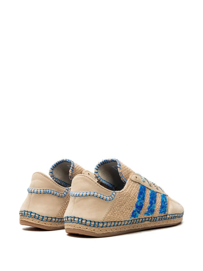 adidas X Clot Gazelle Linen Khaki/Light Blue Sneakers — Khaki/Light Blue — Size US M 10 - US W 11.5 — Back View