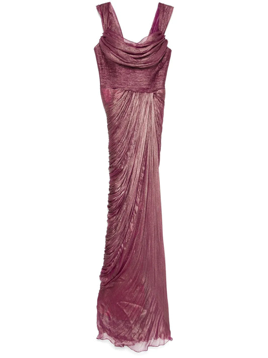 Iris Serban Layali Gown — Purple — Size XS — Front View