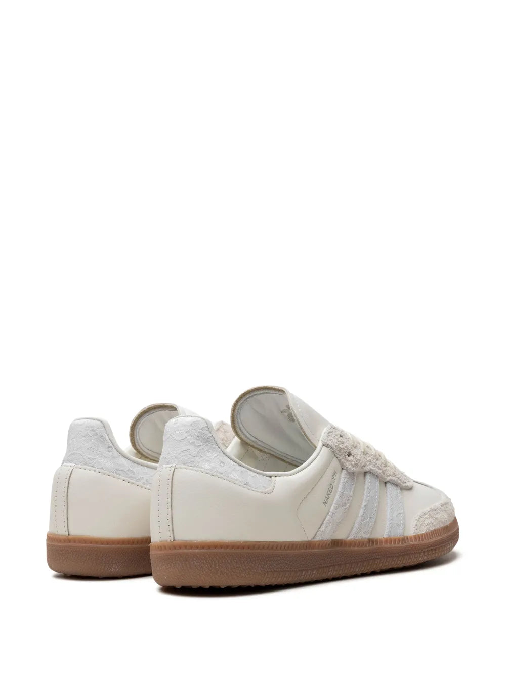 adidas X Naked Samba Copenhagen Lace Sneakers — White — Size US M 6 - US W 7.5 — Back View
