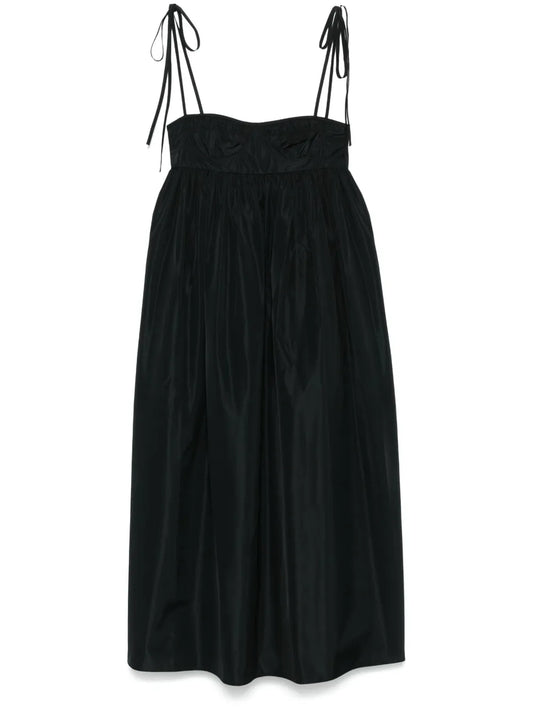 Cecilie Bahnsen Alena Maxi Dress — Black — Size XS — Front View