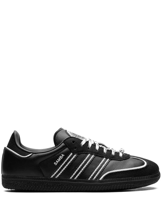 adidas Toc Samba Og Black/White/Silver Sneakers — Black — Size US M 11.5 - US W 13 — Front View