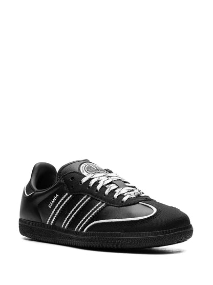 adidas Toc Samba Og Black/White/Silver Sneakers — Black — Size US M 11.5 - US W 13 — Side View