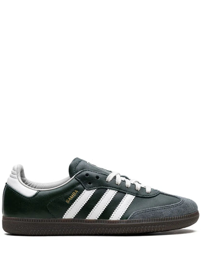 adidas X Sneakersnstuff  Samba Og 25 Years On S?ermalm Sneakers — Dark Green/White — Size US M 8 - US W 9.5 — Front View