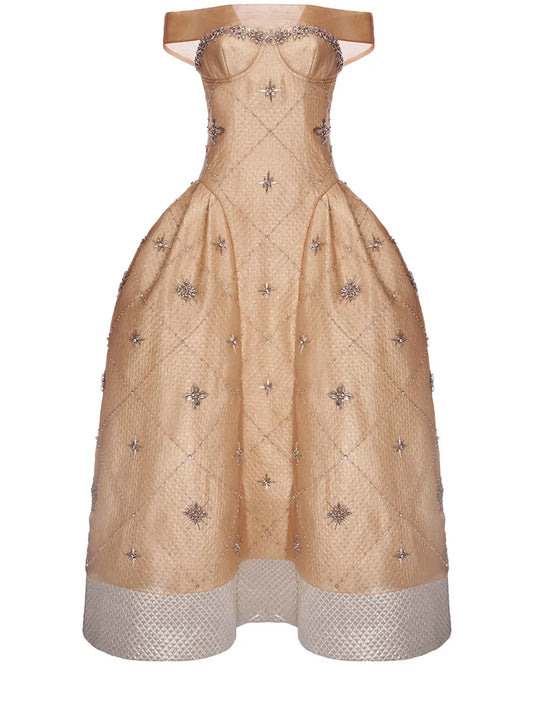Huishan Zhang Trina Dress — Red — Size XS — Front View