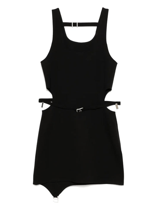 Heliot Emil Xerces Jersey Dress — Black — Size XS — Front View