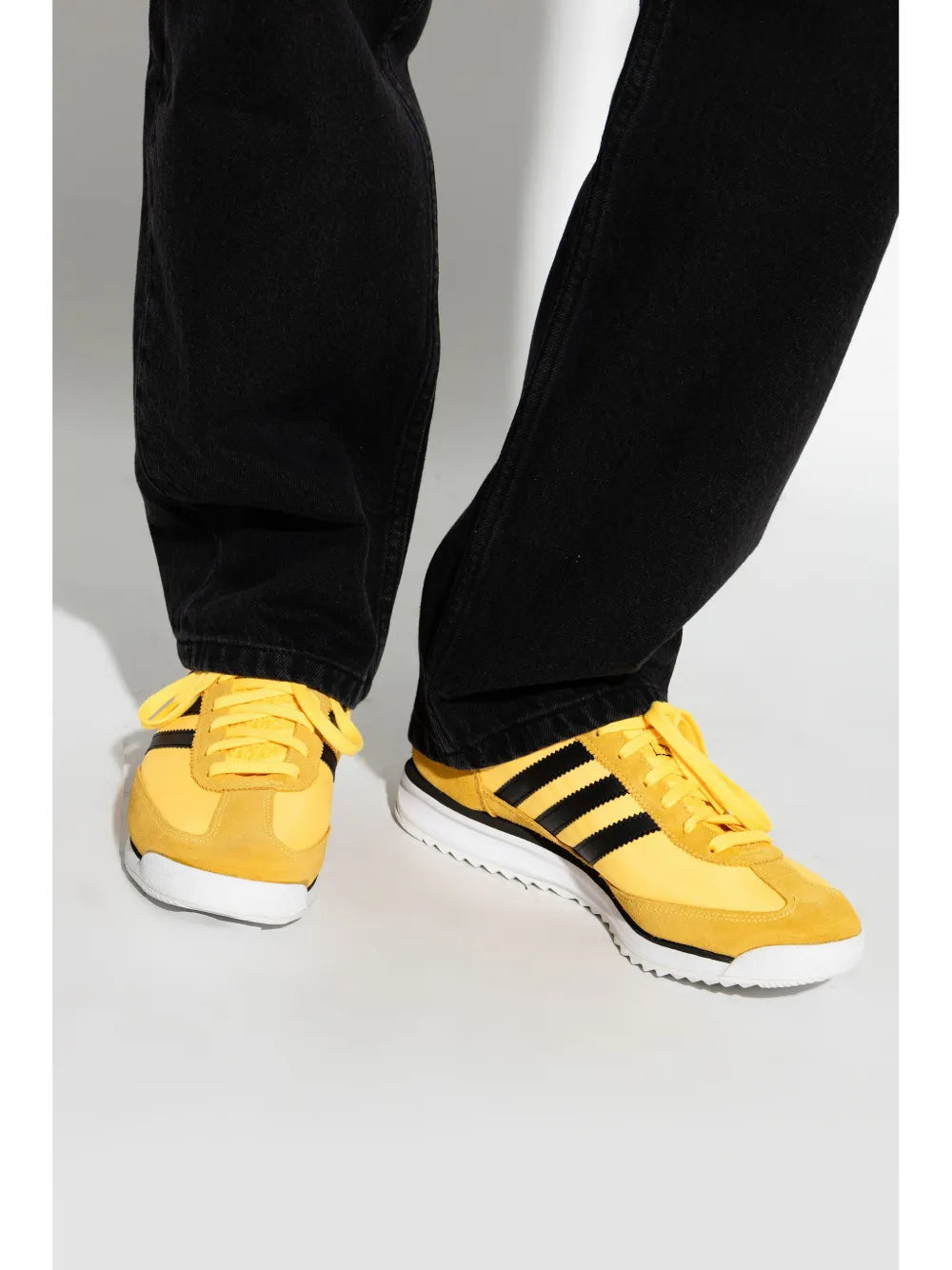 adidas Sl72 Sneakers — Banana Yellow/Black — Size US M 9 - US W 10.5 — Side View