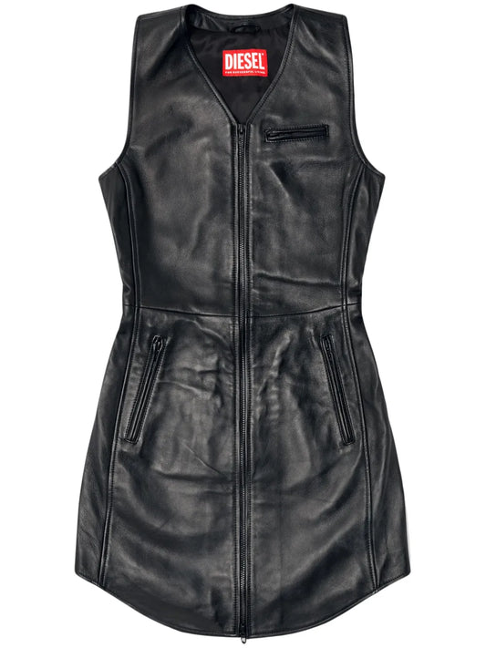 Diesel L Ilith Mini Dress — Black — Size XS — Front View