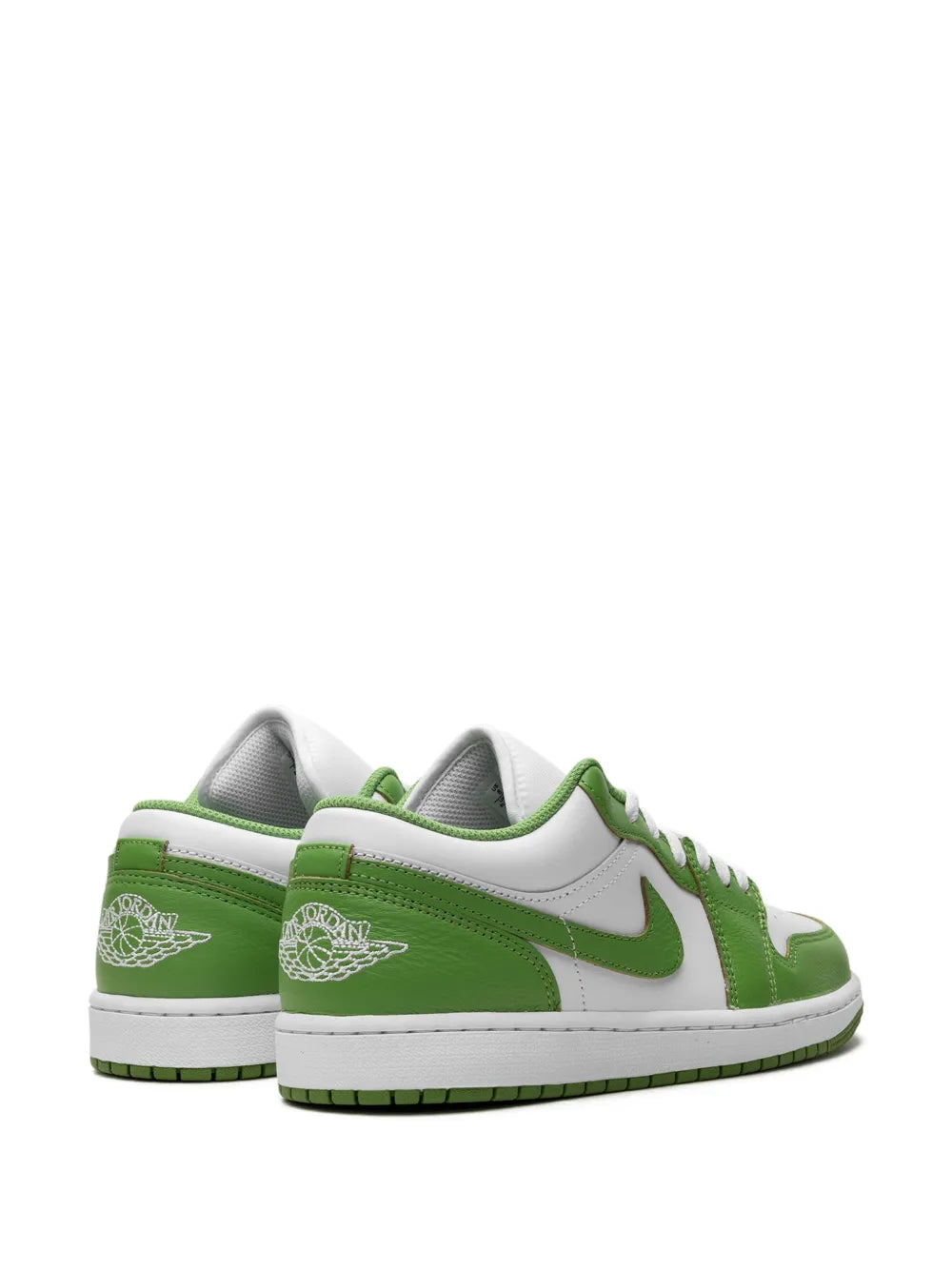 Air Jordan 1 Low Se Chlorophyll Sneakers — White/Green — Size US M 9.5 - US W 11 — Back View