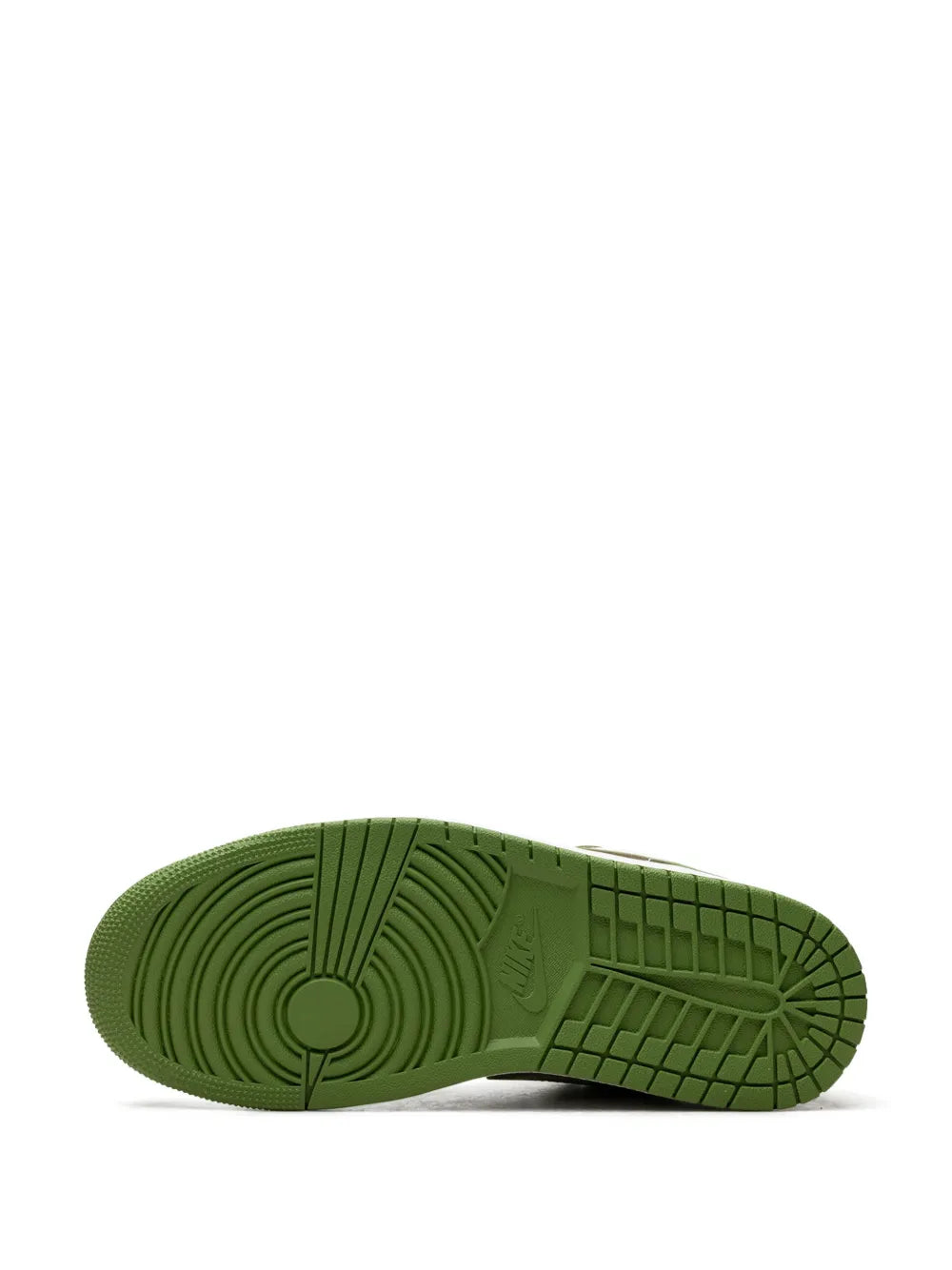 Air Jordan 1 Low Se Chlorophyll Sneakers — White/Green — Size US M 9.5 - US W 11 — Top View