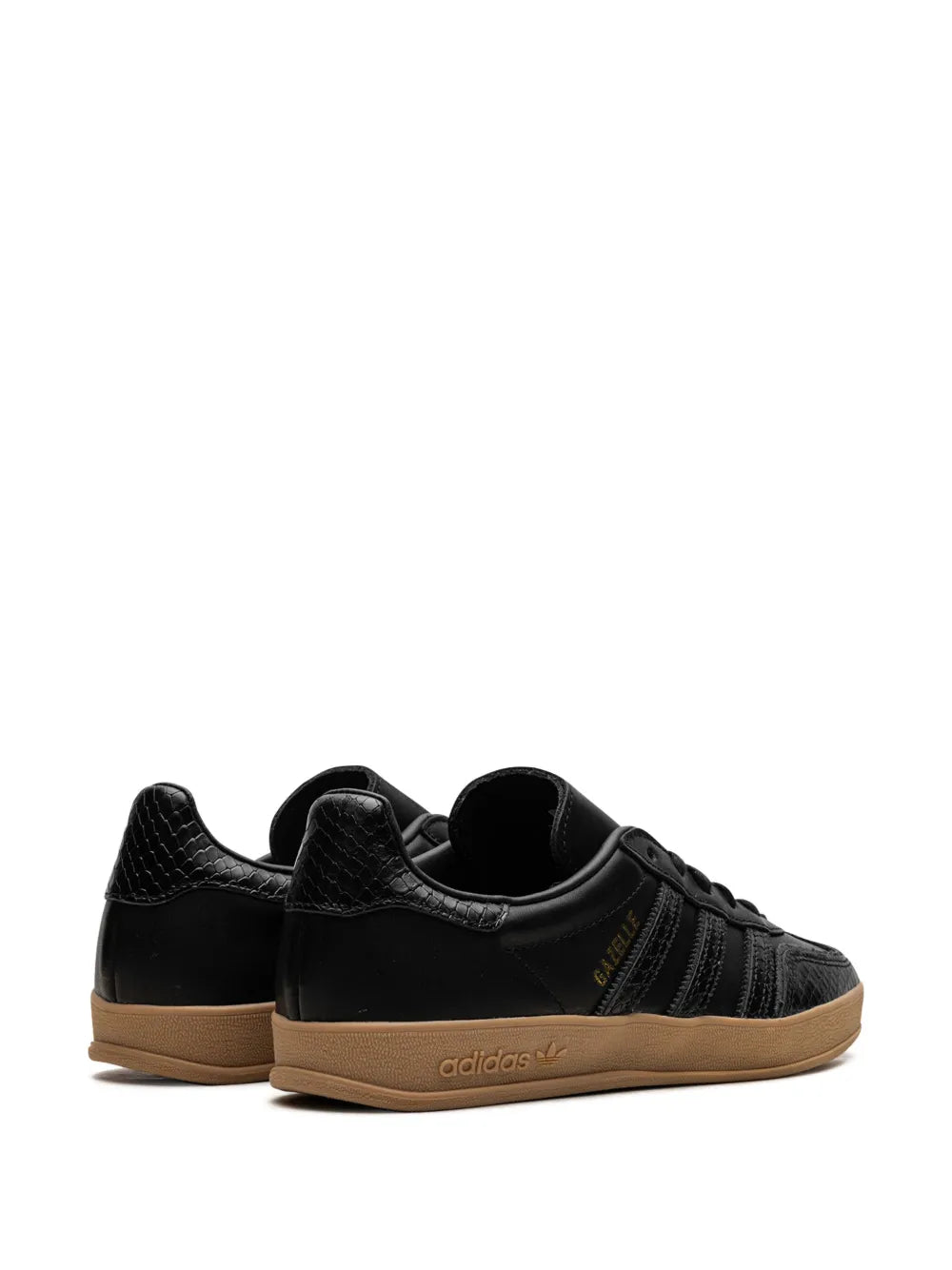 adidas X Gazelle Indoor Core Black/Snakeskin Sneakers — Black — Size US M 4 - US W 5.5 — Back View