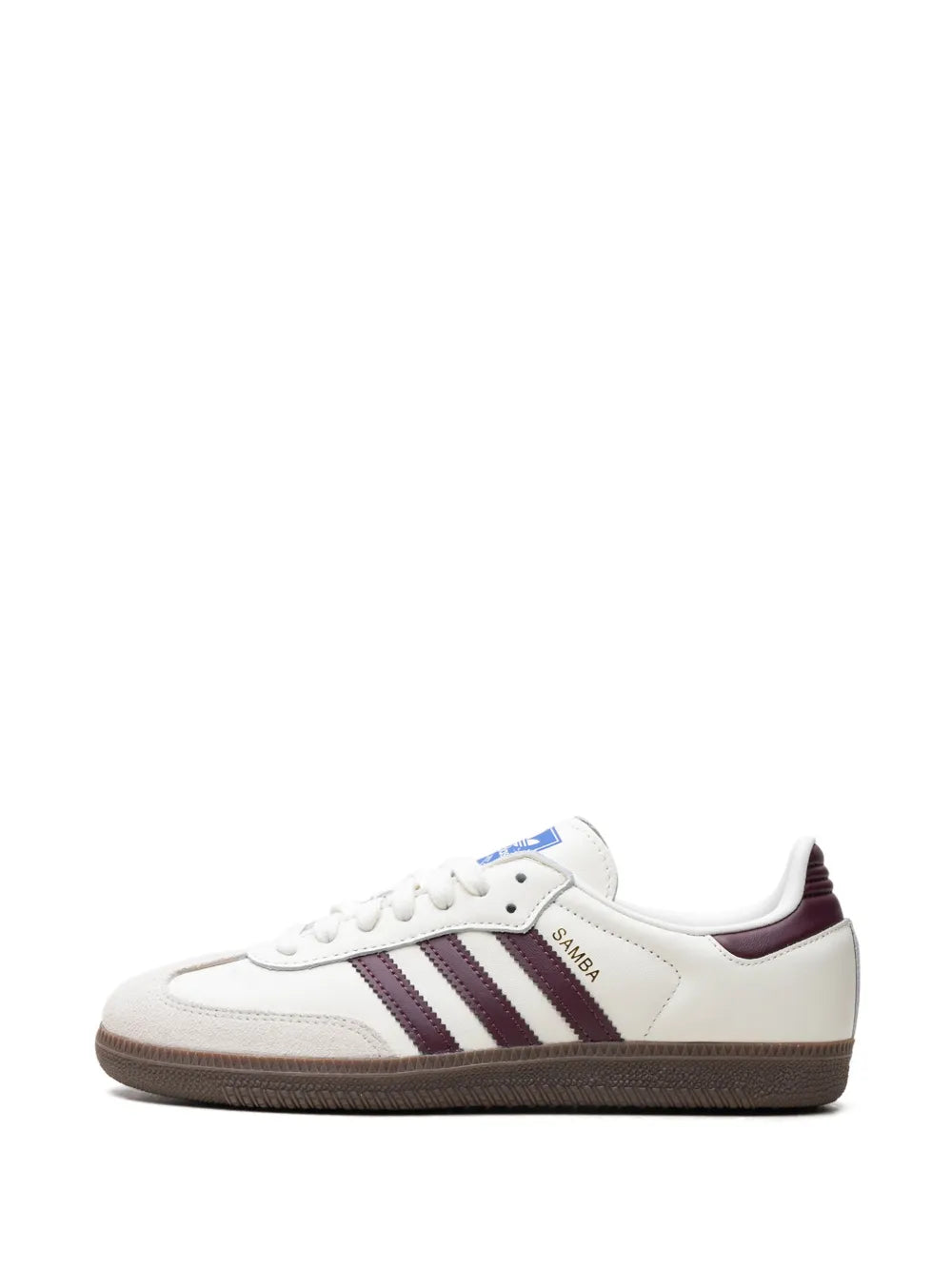 adidas X Emmi Samba Og Off-White/Maroon Sneakers — Off-White/Maroon — Size US M 4 - US W 5.5 — Detail View