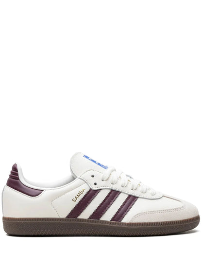 adidas X Emmi Samba Og Off-White/Maroon Sneakers — Off-White/Maroon — Size US M 4 - US W 5.5 — Front View