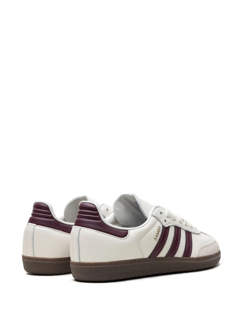 adidas X Emmi Samba Og Off-White/Maroon Sneakers — Off-White/Maroon — Size US M 4 - US W 5.5 — Back View