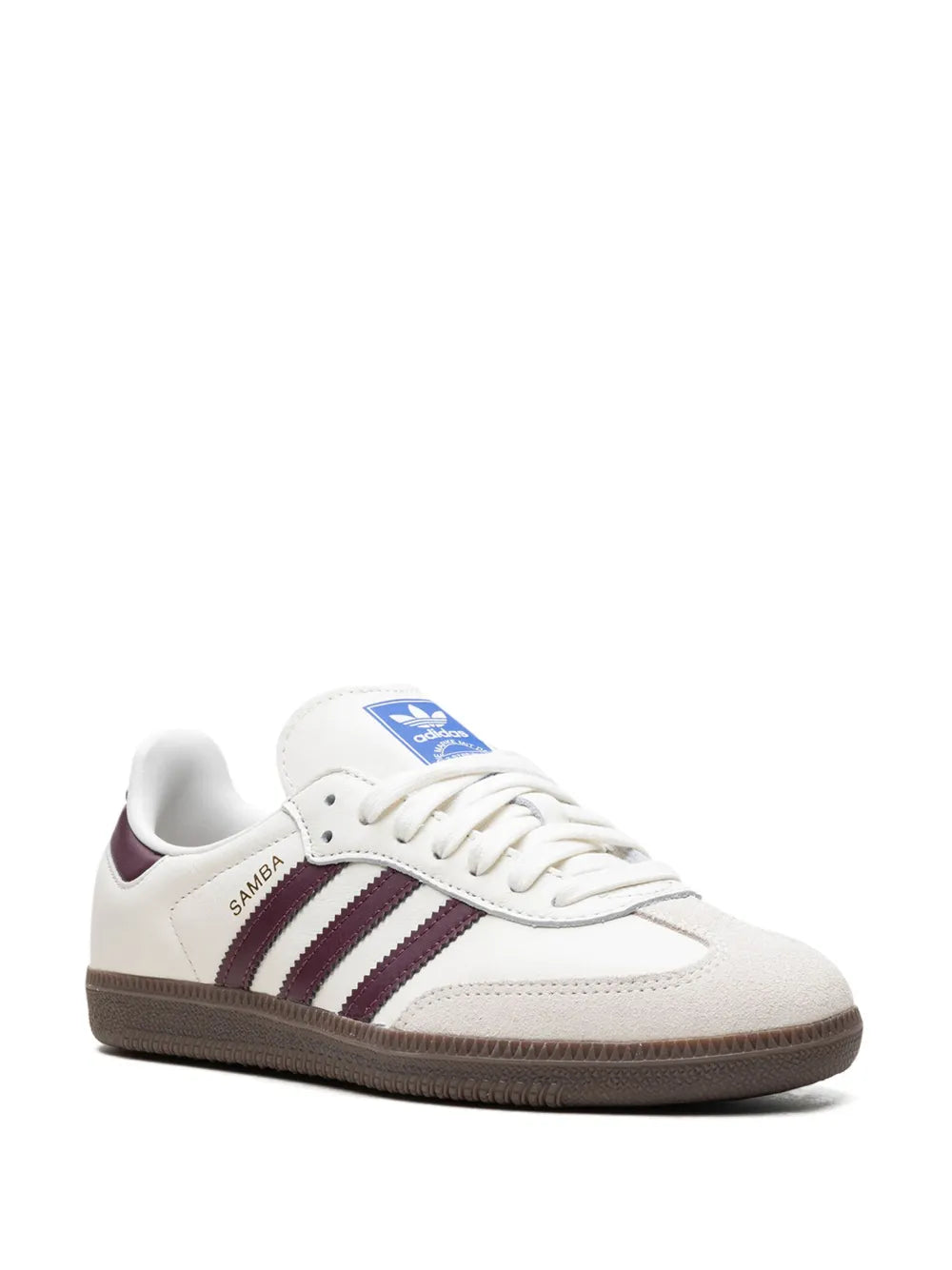 adidas X Emmi Samba Og Off-White/Maroon Sneakers — Off-White/Maroon — Size US M 4 - US W 5.5 — Side View