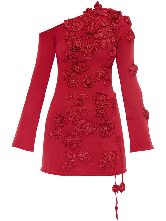 Cult Gaia Kaela Dress — Red — Size XS — Front View
