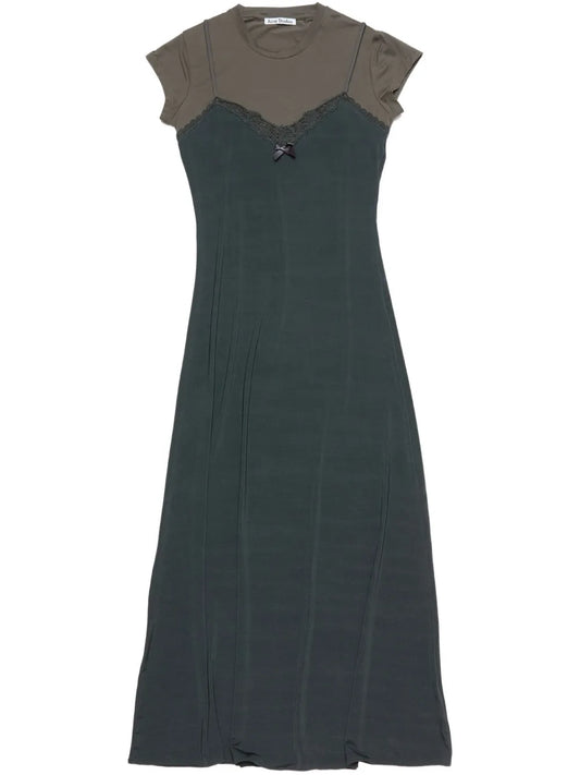 Acne Studios Layered Dress — Red — Size XS — Front View