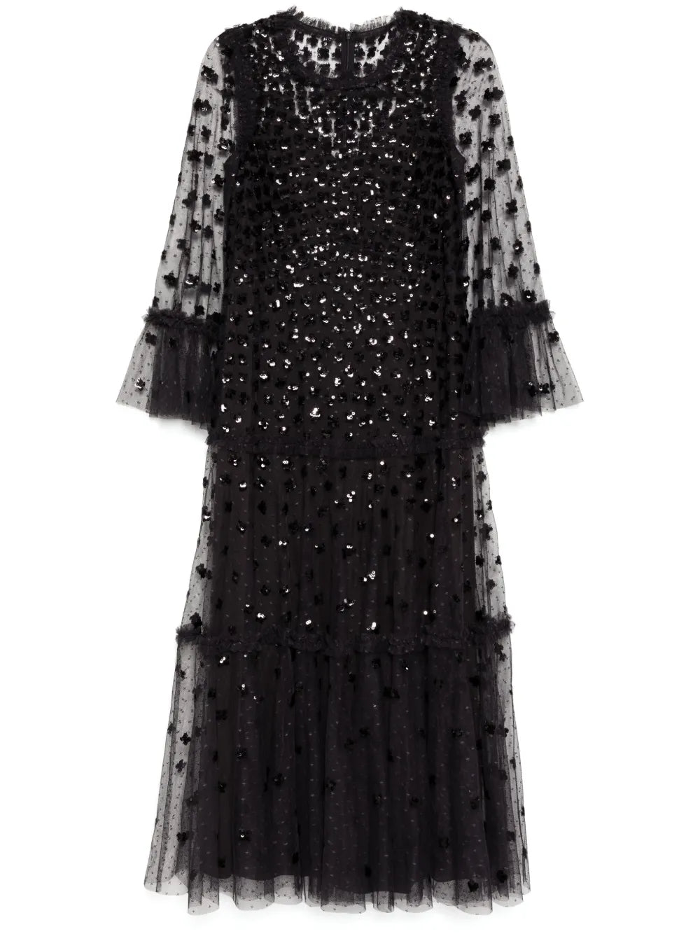 Needle Thread Glisten Maxi Dress — Black — Size XS — Front View