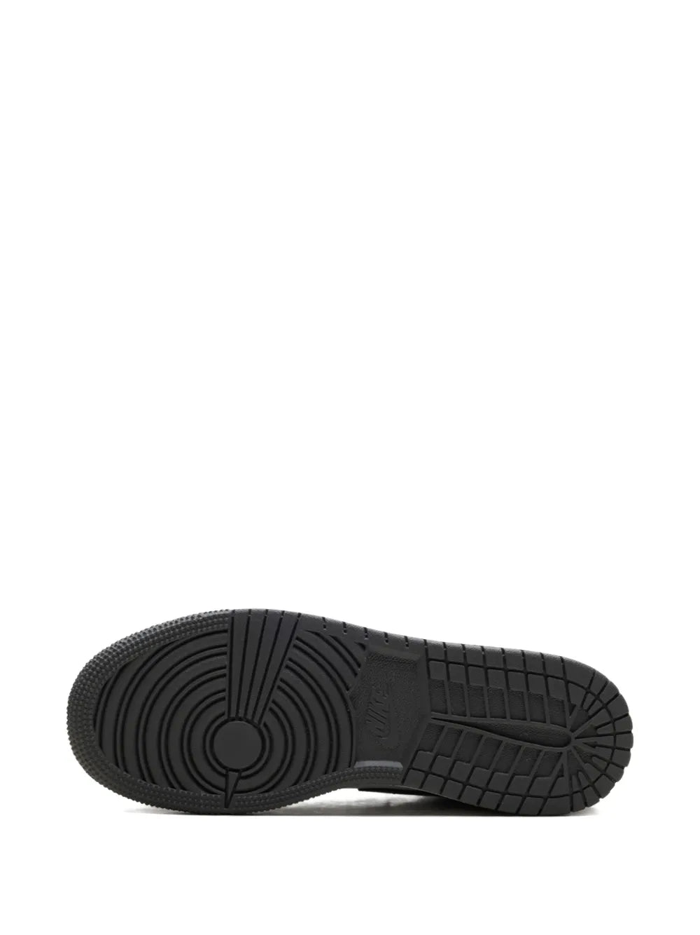 Air Jordan 1 Mid Black/ Iron Grey/ White Sneakers — Black — Size US M 9.5 - US W 11 — Top View