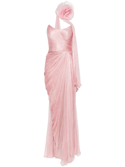 Iris Serban Anette Gown — Red/ Pink — Size XS — Front View