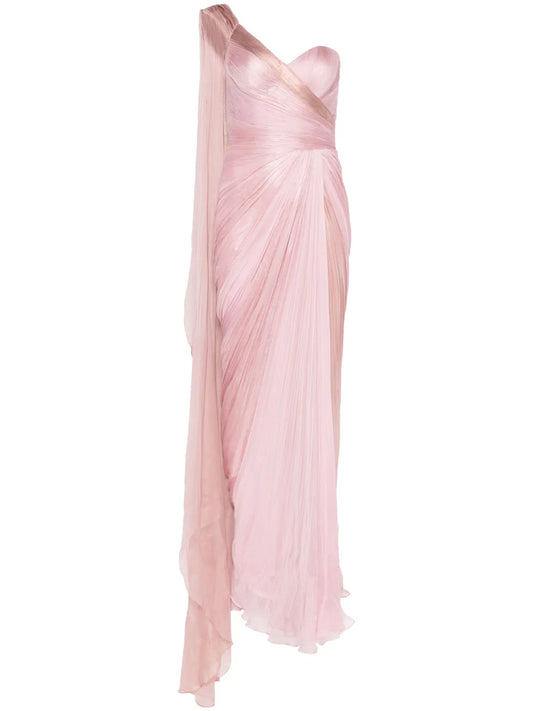 Iris Serban Serafinne Gown — Red/ Pink — Size XS — Front View