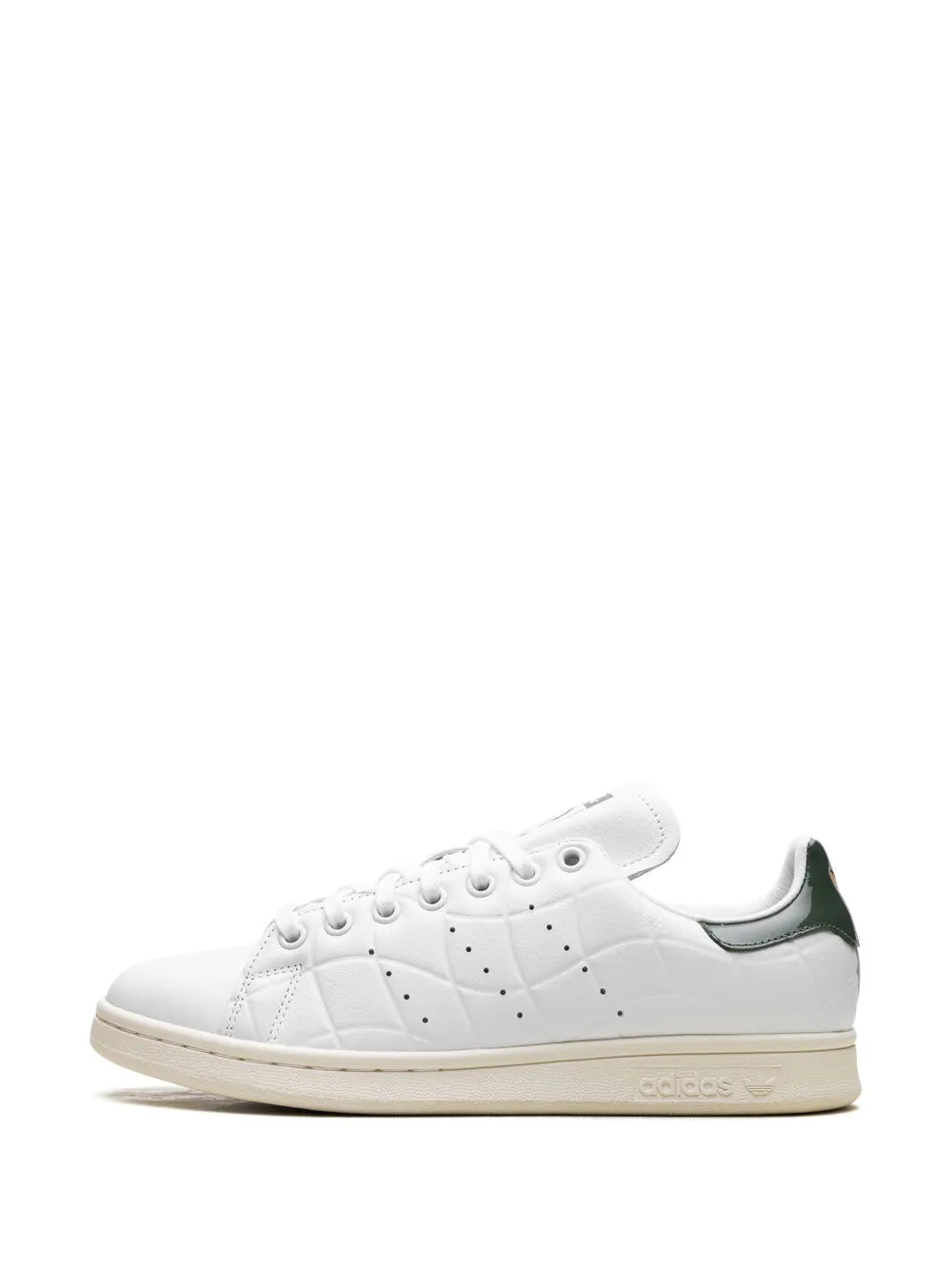 adidas Stan Smith Dime White Green Sneakers — White/Green — Size US M 8 - US W 9.5 — Detail View