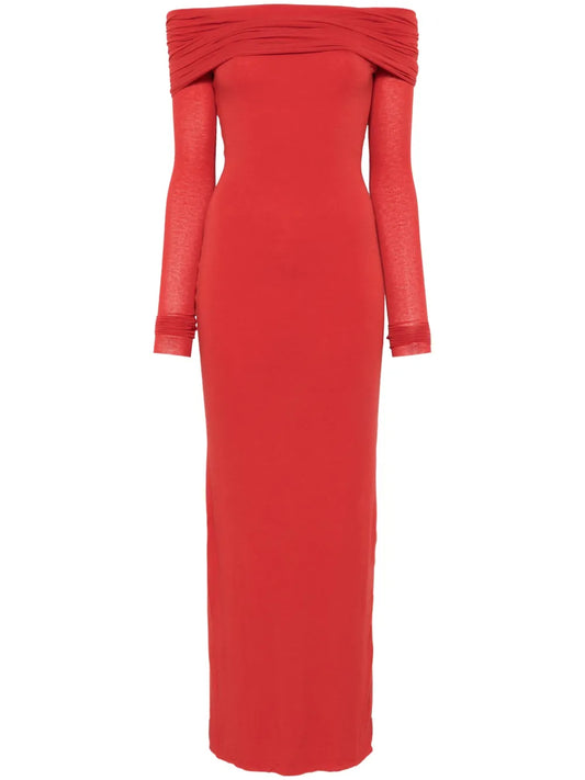 Manuri Amara Maxi Dress — Red — Size XS — Front View