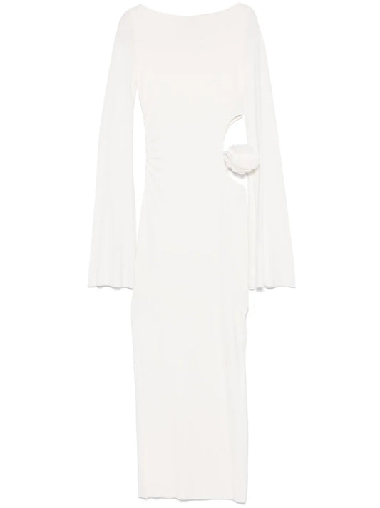 Manuri Paloma Maxi Dress — White — Size S — Front View